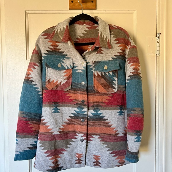 Aztec Pattern Women's Jacket - Picture 1 of 4
